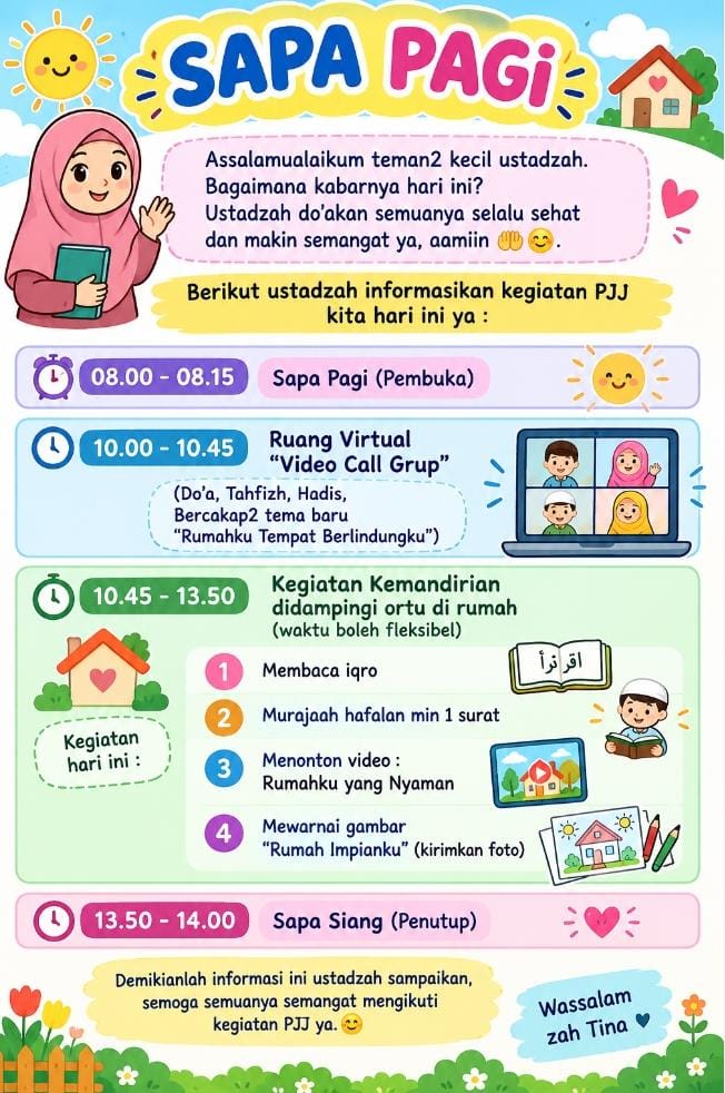 Kegiatan PJJ Kelas Delima